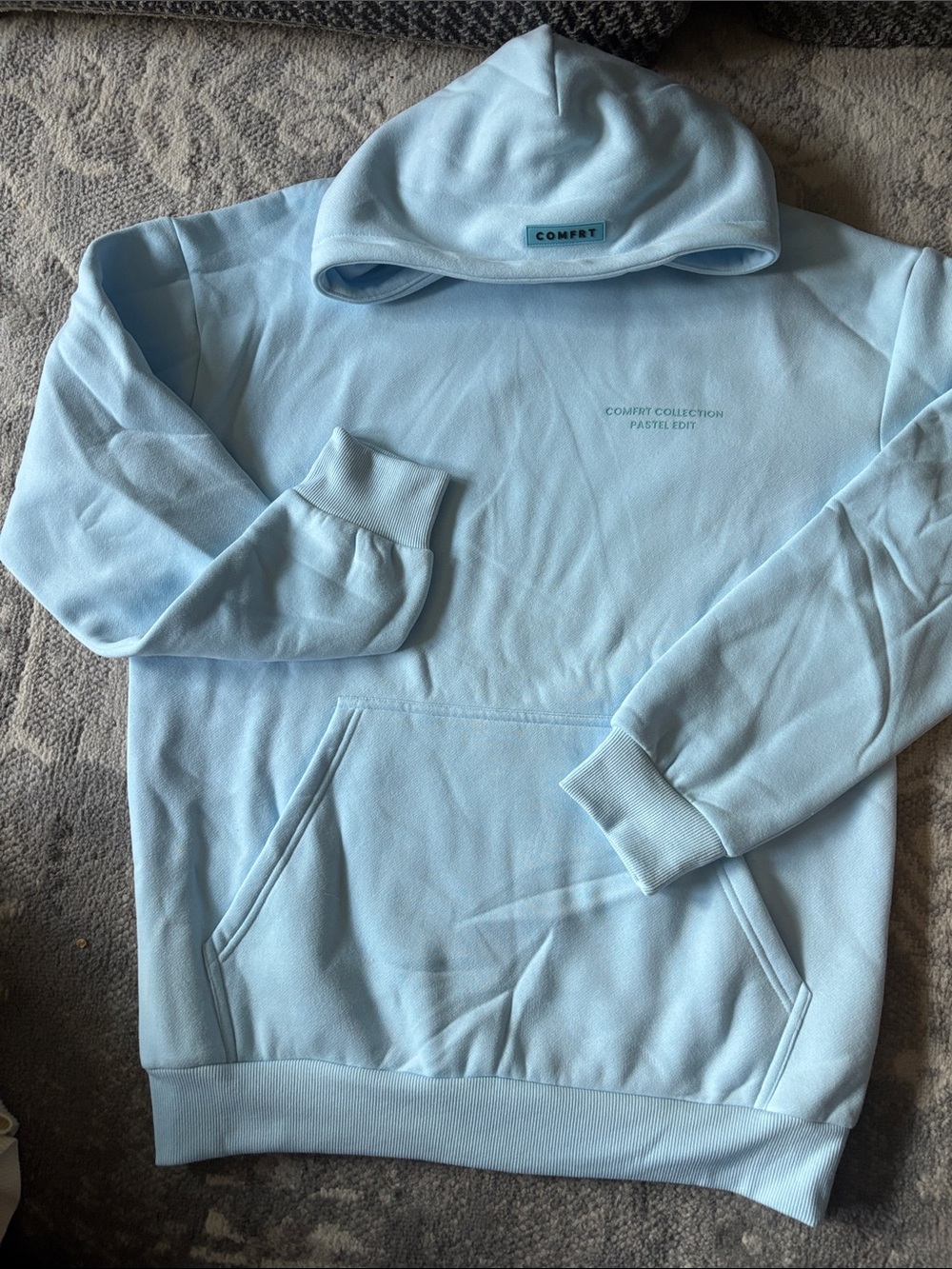 Comfort Collection Pastel Blue Women's Hoodie
